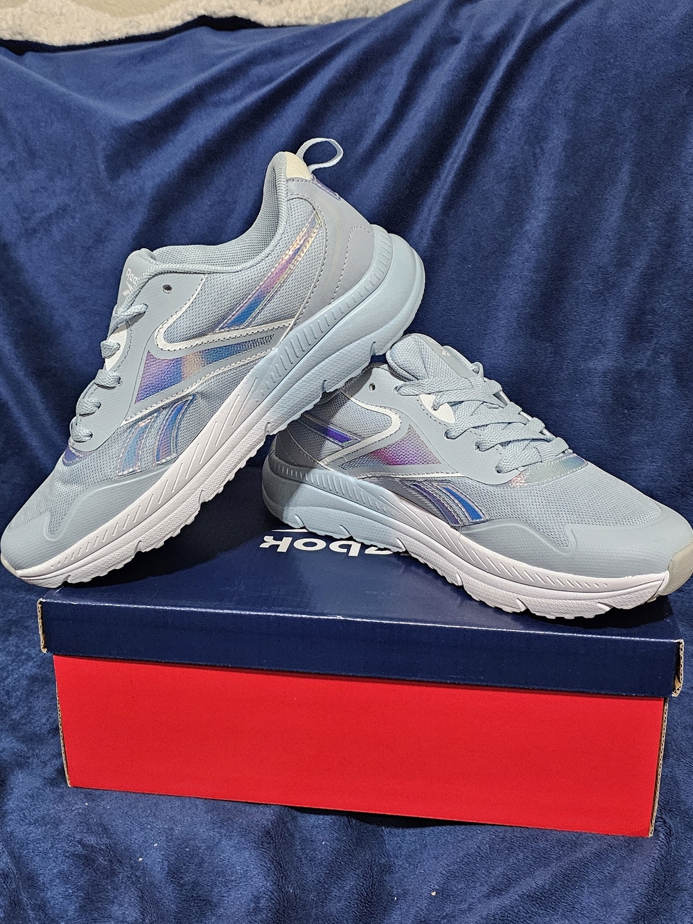 Reebok Girls Shoes Light Blue Running Sneakers